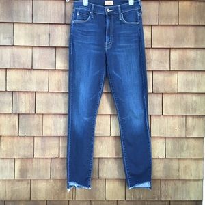 MOTHER Stunner Zip Ankle Step Fray High-Rise 26